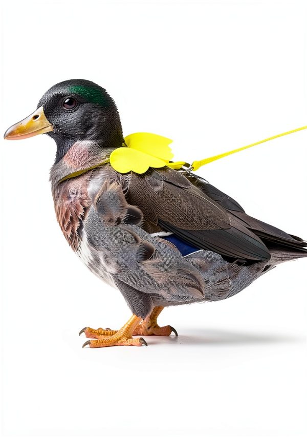 QBleev Duck Harness Nylon Leash Training Pet Supplies-5