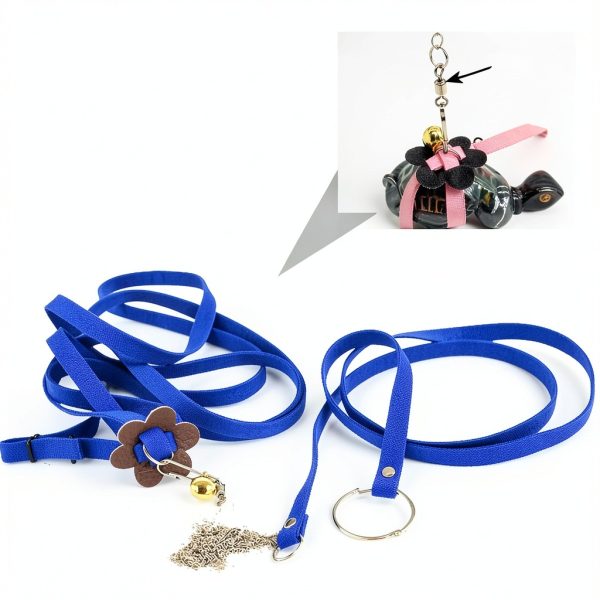 FORZENA Turtle Leash Soft Leather Adjustable Pet Harness-1