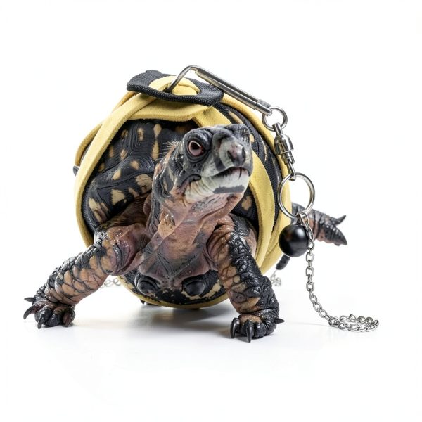 FORZENA Turtle Leash Adjustable Leather Pet Supplies-3
