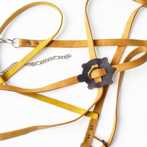 FORZENA Turtle Leash Soft Leather Adjustable Small Pet-5