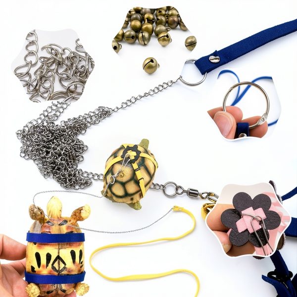 FORZENA Turtle Leash Adjustable Leather Pet Supplies-0