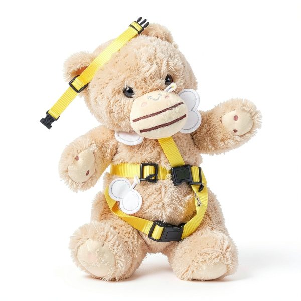 SilTriangle Duck Harness Leash Adjustable Nylon Bee Design-3