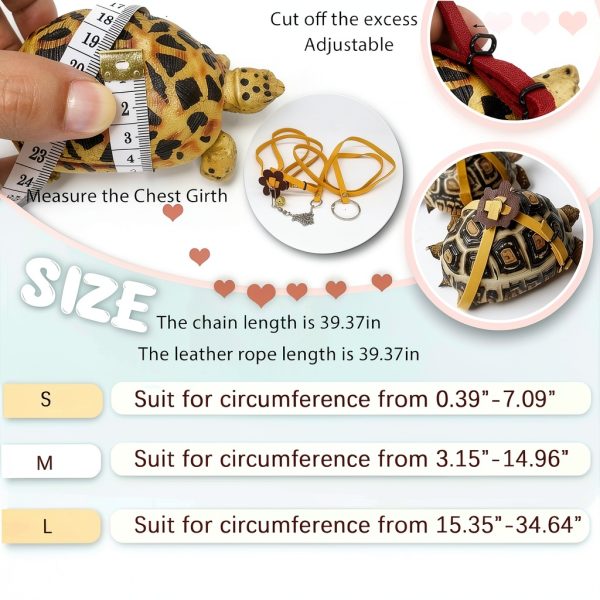 FORZENA Turtle Leash Adjustable Leather Pet Supplies-2