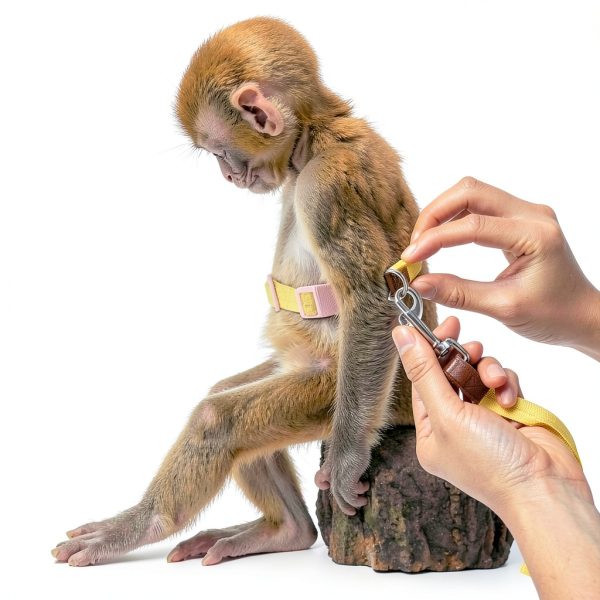 Marmoset Leash SoeKoa Soft Cotton Design Small Pet Safety-3