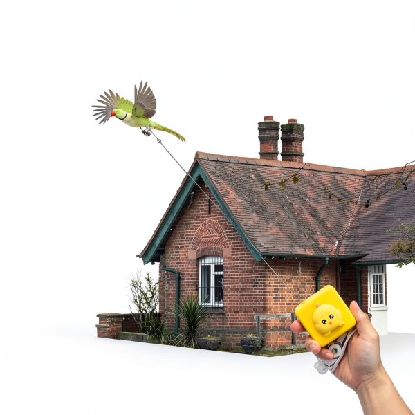 DANGONGLI Bird Leash Retractable Parrot Training Tool 20FT-6