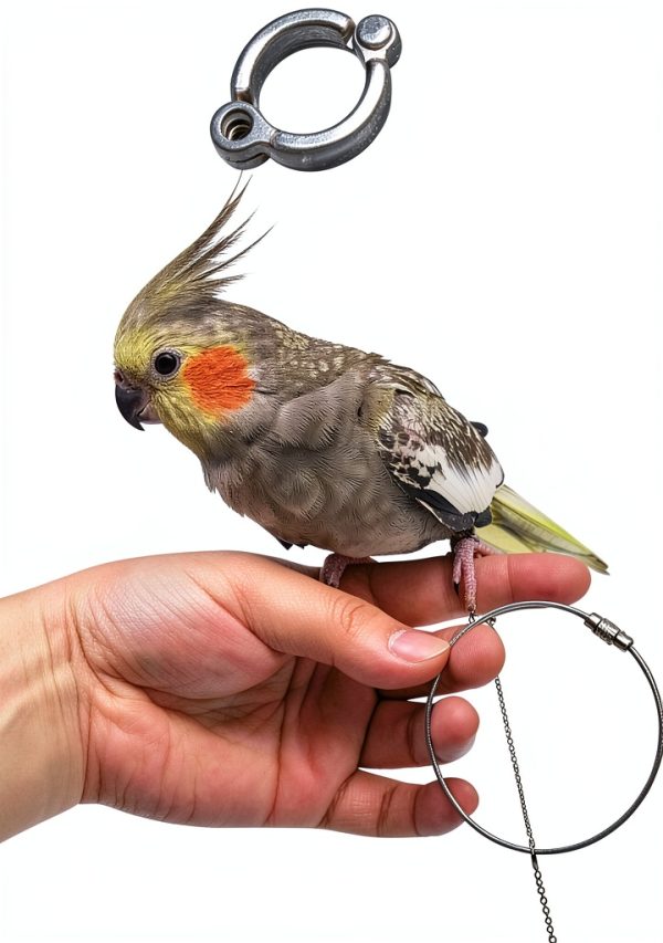 Bird Anklet Ring PERSELOSO Stainless Steel Safe Fit-3