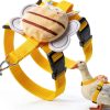 SilTriangle Duck Harness Leash Adjustable Nylon Bee Design-0