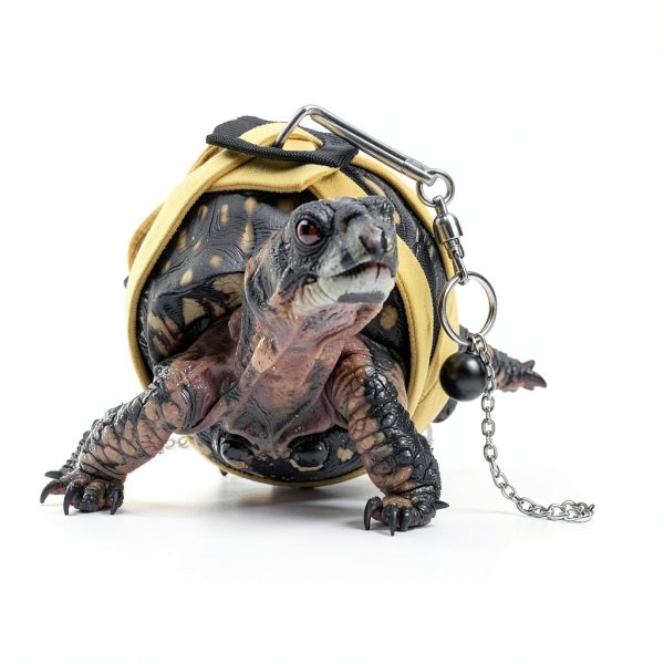 FORZENA Turtle Leash Adjustable Leather Pet Safety Outdoor-3