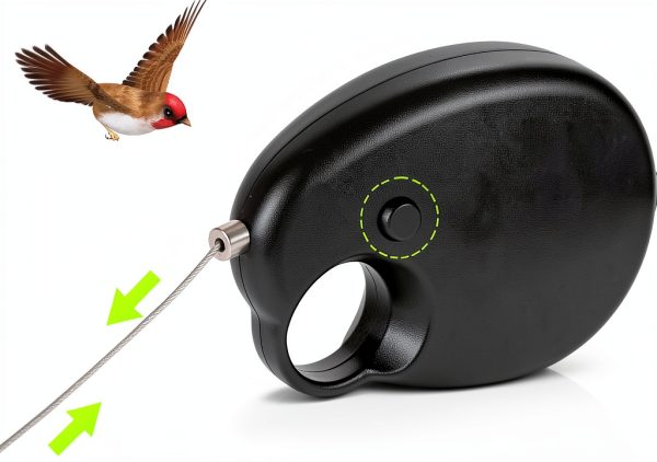 MiOYOOW Retractable Bird Leash Anti-bite Steel Wire Rope-2