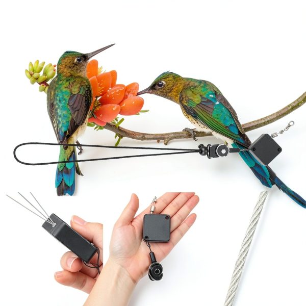 Dansydaisy Bird Leash Auto Retractable Stainless Steel-4