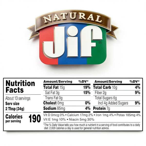 Jif Natural Creamy Peanut Butter with Honey 16 Ounce Jar-6