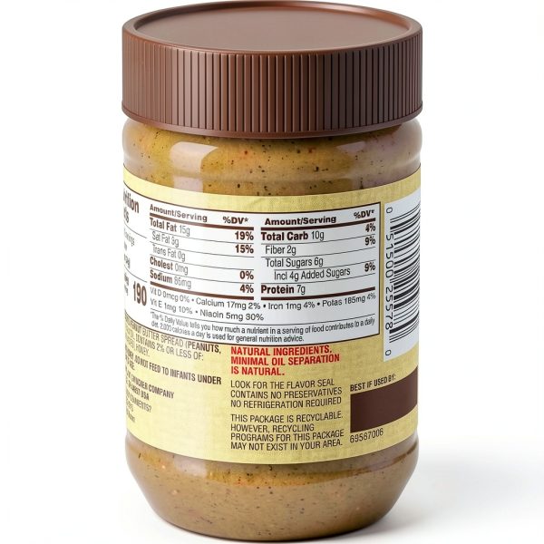 Jif Natural Creamy Peanut Butter with Honey 16 Ounce Jar-1