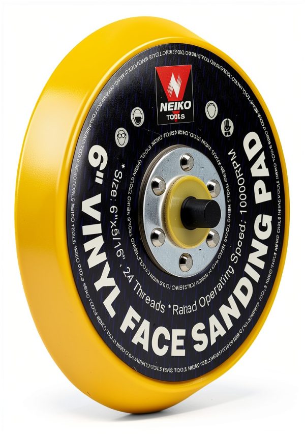NEIKO 30262A 6" Sanding Pad with Vinyl PSA Backing for Orbital Sanders-4