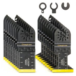 Titanium Oscillating Saw Blades Diagtree 20PC for Metal Wood Plastic-0