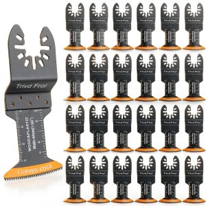 Curved-Edge Oscillating Tool Blades TrivdPro 100pcs High Carbon Steel-0