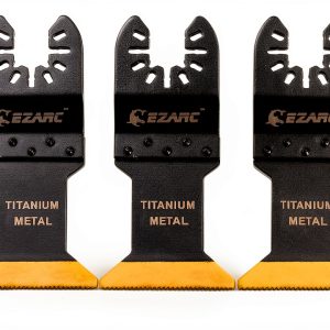 EZARC Titanium Oscillating Tool Blades for Metal Wood Plastic Cutting,-0