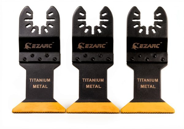 EZARC Titanium Oscillating Tool Blades for Metal Wood Plastic Cutting,-0