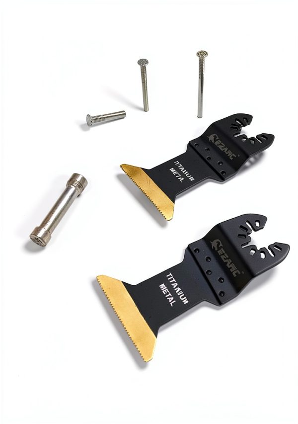 EZARC Titanium Oscillating Tool Blades for Metal Wood Plastic Cutting,-3
