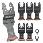 Japanese Tooth Oscillating Saw Blade EZARC 5pcs Bi-Metal Curved‑Tec-0