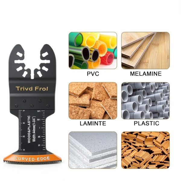 Curved-Edge Oscillating Tool Blades TrivdPro 100pcs High Carbon Steel-4